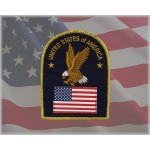 USA Flag Patch Navy